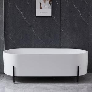 Badkar | 170x75 cm | Svarta fötter | Modern design