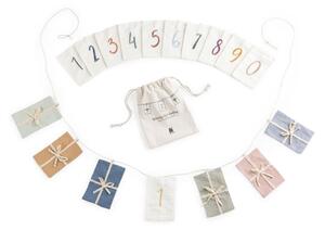 Sebra - Birthday Bunting, Gifts, Numbers - Flaggrank - Soft - L160 x H11 cm