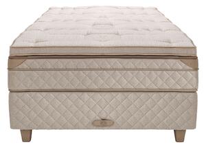 DUX - Dux 80 resårbotten/ Dux 80 resårmadrass fast/ Top Pad Plus Bäddmadrass 100x200 cm/ Konisk läder oatmeal 12 cm - Sängar - Beige