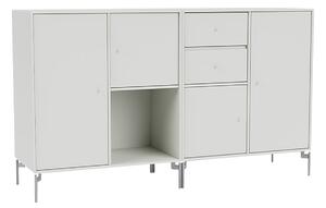Montana - Couple Sideboard - Nordic / Matt Chrome Legs - Skänkar och sideboards - Peter J. Lassen - Grå - MDF