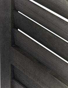 Rumsavdelare Mörkbrun Trä Paulownia Plywood 4 Paneler Fällbar Dekorativ Skärm Partition Vardagsrum Sovrum Traditionell Design Beliani