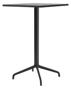 Audo Copenhagen - Harbour Column Bar Table 4-star - Black/Black Oak - 70x60 cm - Barbord - Norm Architects - Svart - Metall/Trä