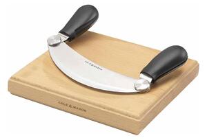Cole&Mason - Köksskärbräda och vaggkniv 21,5x51,5 cm bok
