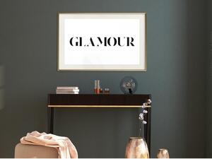 Inramad Poster / Tavla - Glamour - 90x60 Guldram