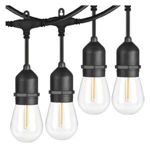 LED dekorativ utomhusslinga 10xE27/1W/230V 10 m IP65 svart