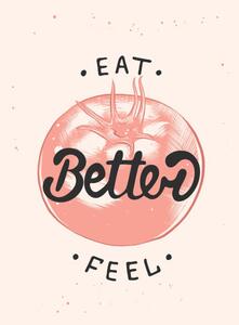 Illustration Vector food and sport motivational healthy, Mariia Akimova