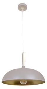 Brilagi - Ljuskrona med textilsladd ABRAHAM 1xE27/60W/230V diameter 35 cm beige