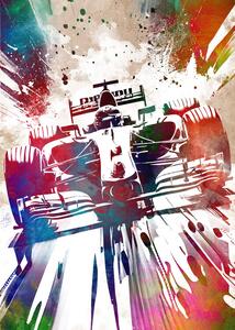 Illustration Sport Car Racing 1, Justyna Jaszke