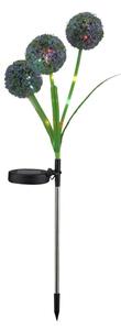 LED RGB solcellsbelysning ALLIUM LED/1,2V 6500 600 mAh IP44 svart