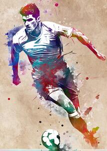 Illustration Soccer player sport art, Justyna Jaszke