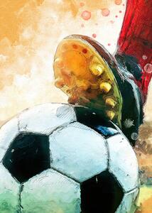 Illustration Football 1 sport art, Justyna Jaszke