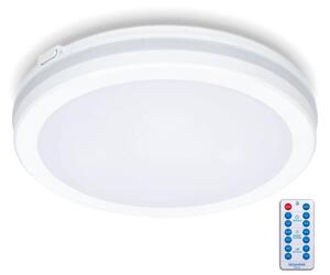 LED taklampa för badrum med sensor LED/18W/230V diameter 30 cm vit + +Fjärrkontrol