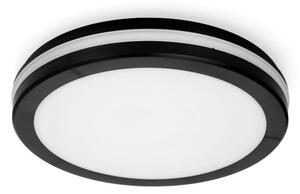 LED taklampa för badrum LED/18W/230V IP65 diameter 30 cm svart