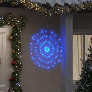 Julbelysning 140 LED blå 17 cm