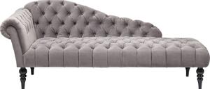 KARE DESIGN Recamiere Desire Soffb&aumlnk - Silver Sammet, med Rygg / Armst&oumld