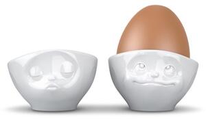 Äggkoppar med ansikte