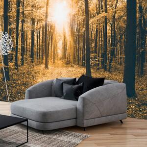 ARTGEIST fototapet - Magical Light, skog i gula toner med