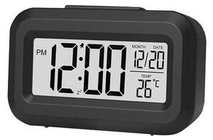 Winner Group - Väckarklocka med LCD display och termometer 2xAAA svart