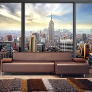 ARTGEIST Stadsv&aumlgg med utsikt &oumlver New Yorks arkitektur