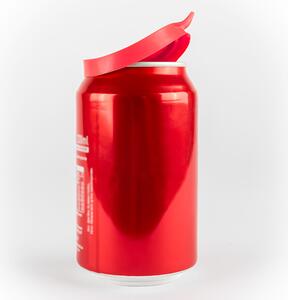 Lock till läskburk, Röd 2-pack