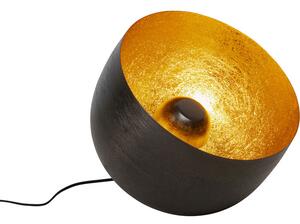 KARE DESIGN Apollon golvlampa, rund - svart och gyllene st&aringl