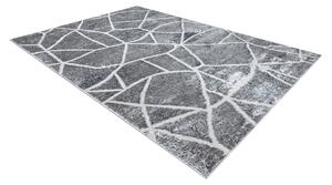 Modern MEFE matta 2783 Marble - strukturella två nivåer av hudna mörkgrå