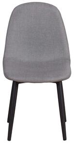 VENTURE DESIGN Polar XXS matbordsstol - grått tyg och metall
