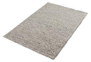 WOUD rektangulär Tact golvmatta- grå ull och bomull