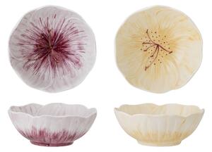 CREATIVE COLLECTION Mimosaskål, lila, stengods, set om 2, D11,5xH4,5 cm