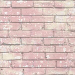 Noordwand Tapet Urban Friends & Coffee Bricks rosa vit