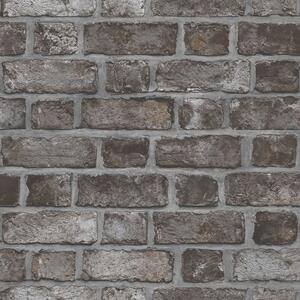 Noordwand Homestyle Tapet Brick Wall svart och grå