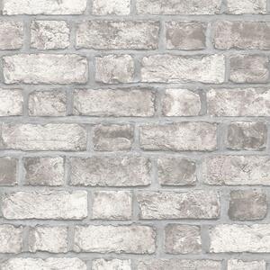 Noordwand Tapet Homestyle Brick Wall grå och benvit
