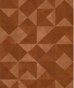 Noordwand Topchic Tapet Graphic Shapes Facet metallic orange