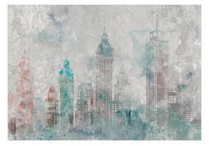 Fototapet - Watercolour City - 100x70