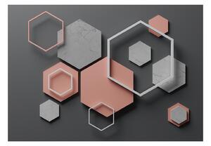 Fototapet - Hexagon Plan - 100x70