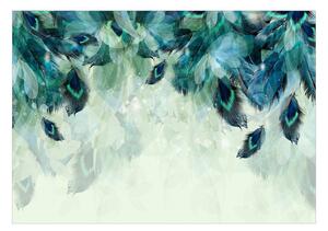 Fototapet - Emerald Feathers - 100x70