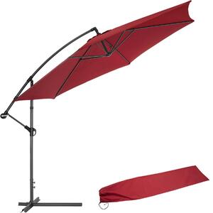 Tectake 400625 parasoll 350 cm - röd