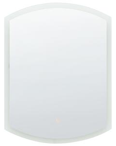 Upphängd Oval LED-spegel ø 78 cm Modern Nutida Badrumsspegel Väggmonterad Smink Sovrum Beliani