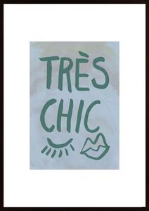 Traus Chic Blue Frame Poster