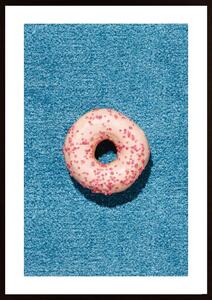 Blue Doughnut Poster