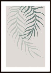 Leaf Frilly Green Poster