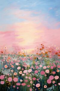 Illustration Pink Sunrise, Treechild, (26.7 x 40 cm)