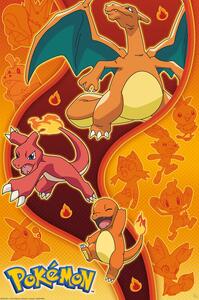 Poster, Affisch Pokemon - Fire Type, (61 x 91.5 cm)