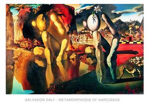 Konsttryck Salvador Dali - Metamorphosis Of Narcissus, Salvador Dalí, (70 x 50 cm)