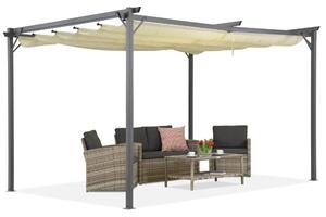 Beige La Palma 3x3 Garden Point terrass pergola