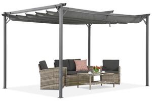 Antracitgrå pergola La Palma 3x4 Garden Point