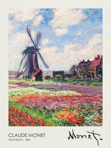 Bildreproduktion Tulip Fields (1886), Claude Monet