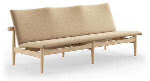 House of Finn Juhl - Japan Sofa 3-seater, Clear oiled oak, Cat. 1 Remix 242 - Soffor - Finn Juhl - Beige,Träfärgad