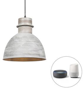 Smart hängande lampa grå 30 cm inkl. WiFi A60 ljuskälla - Dory