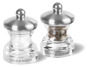 Cole&Mason - Set med saltkvarn och pepparkvarn BUTTON 2 delar 6,5 cm